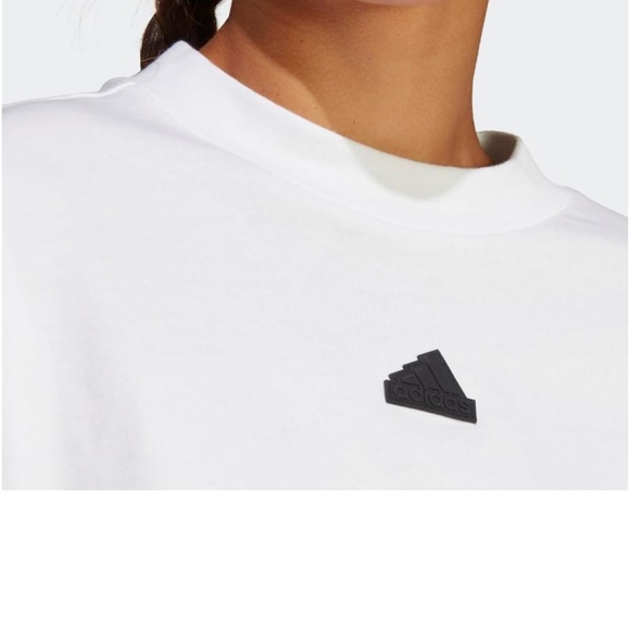 🖤🤍 BRAND NEW adidas Women's Loose Fit Future Icon Three Stripes T-Shirt 🤍🖤 - Picture 5 of 8